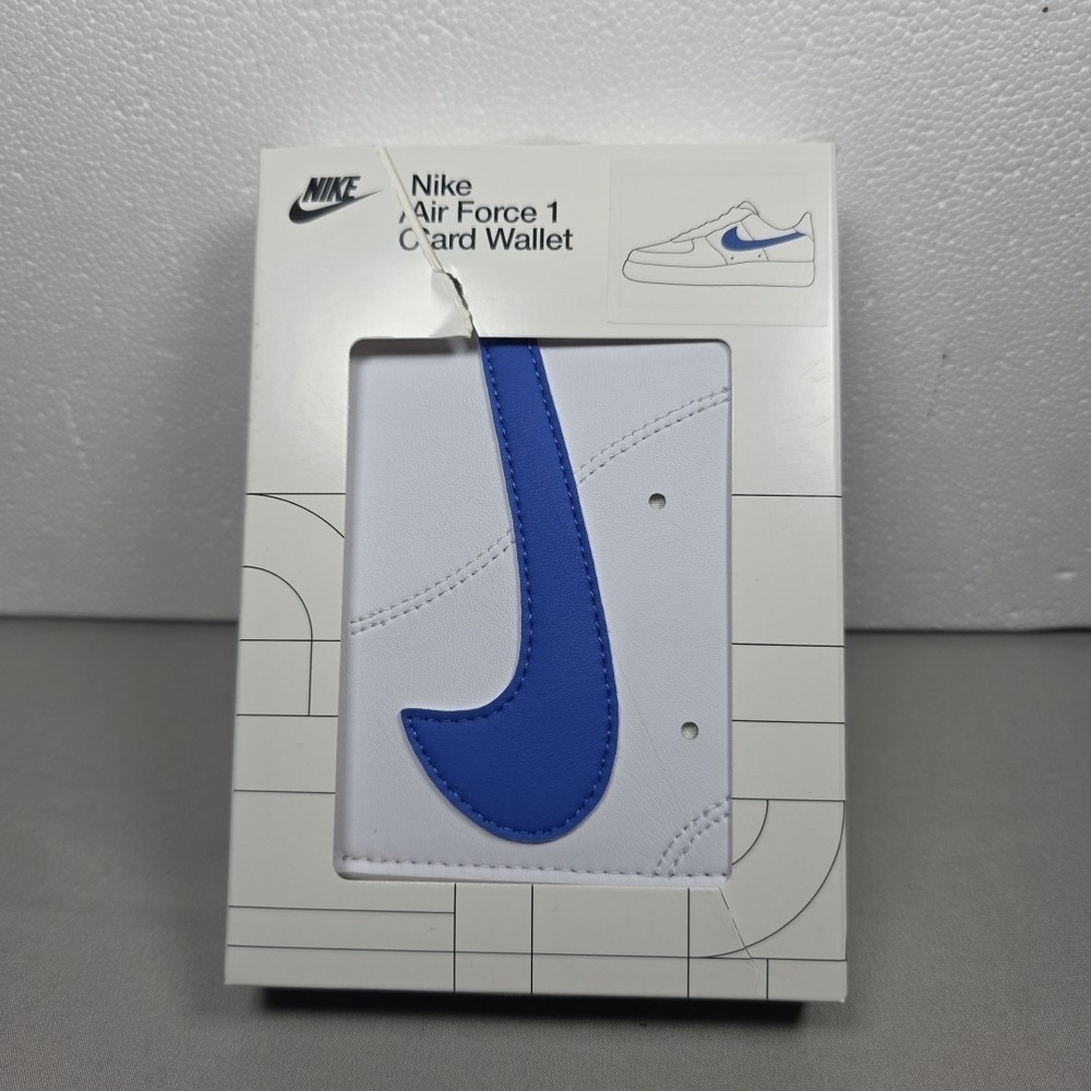 Nike‎ Icon Air Force 1 Sneaker Card Wallet White Blue